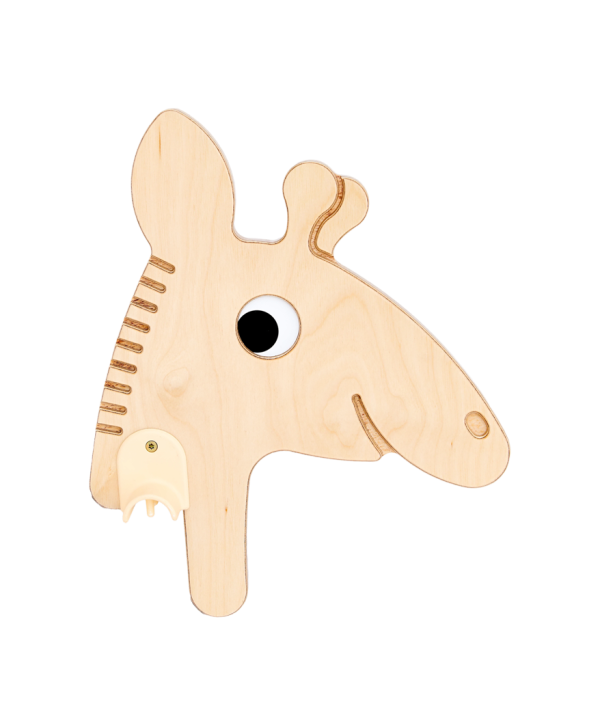 Quarttolino Giraffen Kopf aus Holz als Kinder Spielzeug