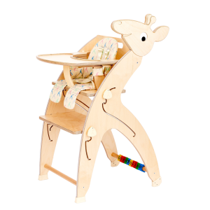 Quarttolino klassisches Hochstuhl für Kinder, Baby Hoch Stuhl aus Holz, Baby Schale, Tablett aus holz