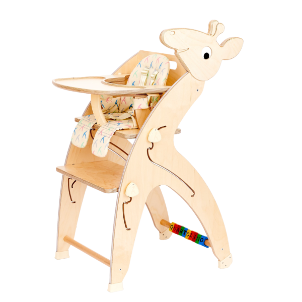Quarttolino klassisches Hochstuhl für Kinder, Baby Hoch Stuhl aus Holz, Baby