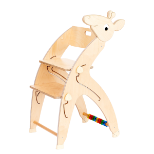 Quarttolino klassisches Hochstuhl für Kinder, Baby Hoch Stuhl aus Holz,